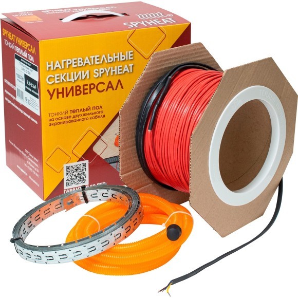 Электрический кабельный тонкий тёплый пол Spyheat "Универсал" SHFD-12
