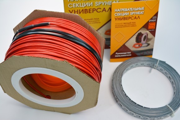 Электрический кабельный тонкий тёплый пол Spyheat "Универсал" SHFD-18